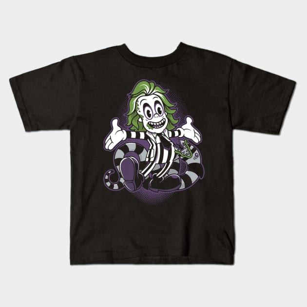 Beetlejuice Kids T-Shirt by fmidgleystrand